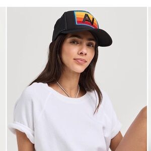 Aviator Nation Logo Rainbow Vintage Low Rise Trucker Hat